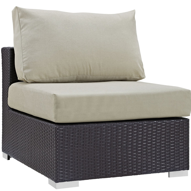 Outdoor Patio Furniture Brentwood 5 Piece Rattan Sectional Set